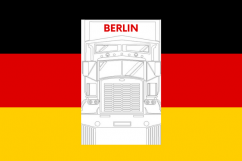 Berlinből és Berlinbe tartó teherautók
